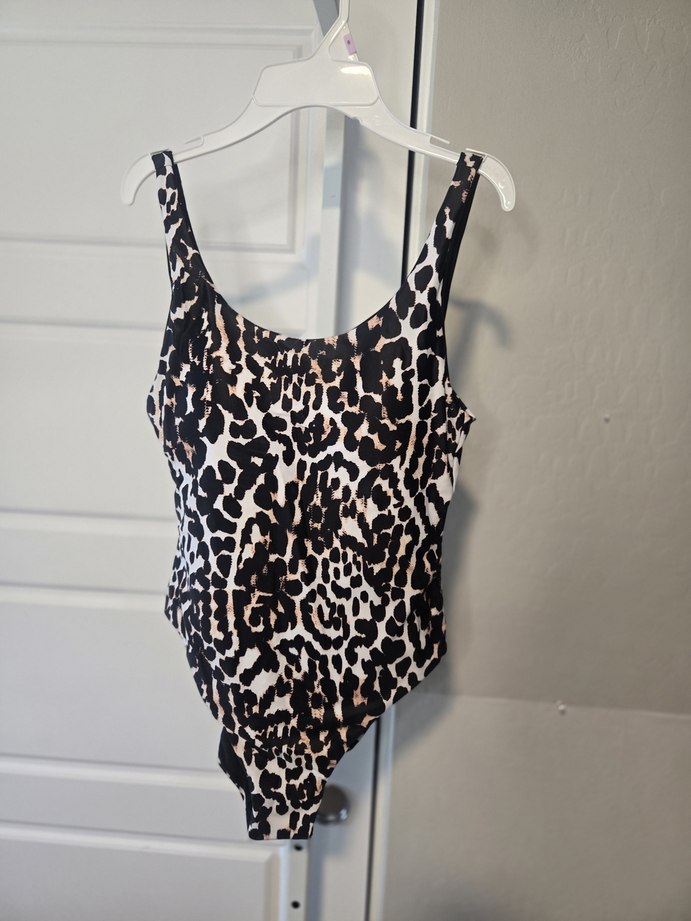 Leopard Print One Piece Swimsuit